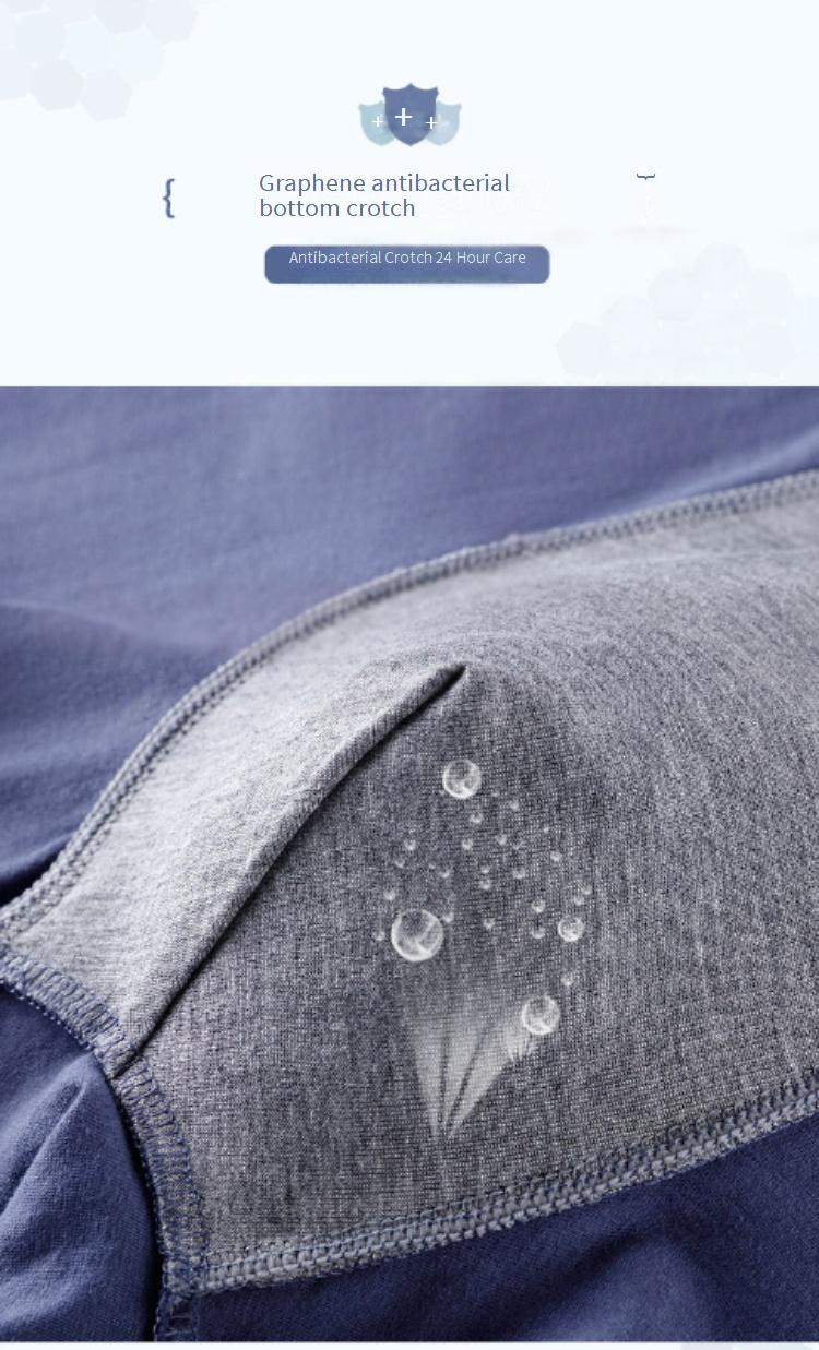 Breathable Cotton Men's Underwear With 3D Print - Comfortable U-Front Boxer Briefs For Daily Wear_voghion.com