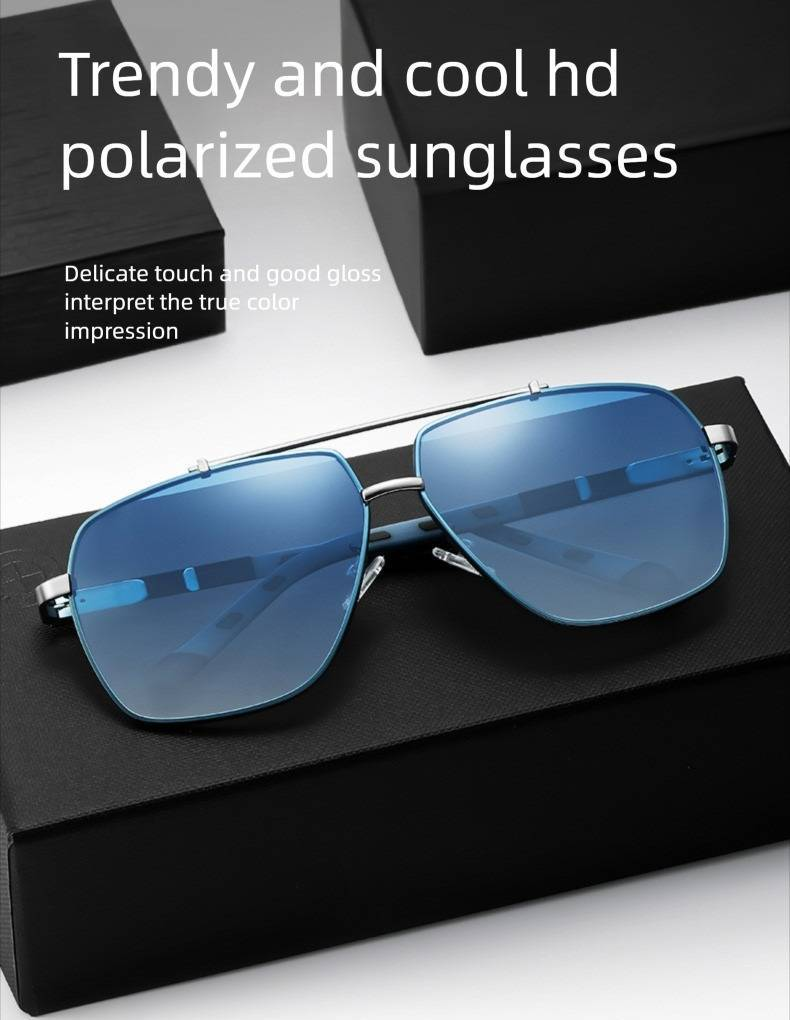 New Square Frame For Driver Driving Sunglasses Spring Temple UV Protection Glasses Men 2106_voghion.com