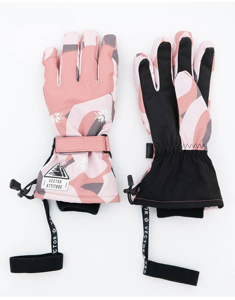 Guanti da sci invernali per uomo e donna - Guanti con fodera in pile termico, impermeabili, antivento, per il freddo, per snowboard, ciclismo e attività all'aperto_voghion.com