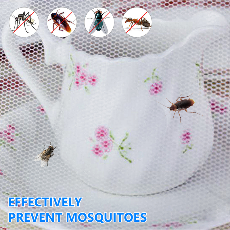1Pc Convenient And Useful Food Covers Umbrella Style Anti Fly Mosquito Meal Cover Table Mesh Food Cover Kitchen Cooking Tools_voghion.com