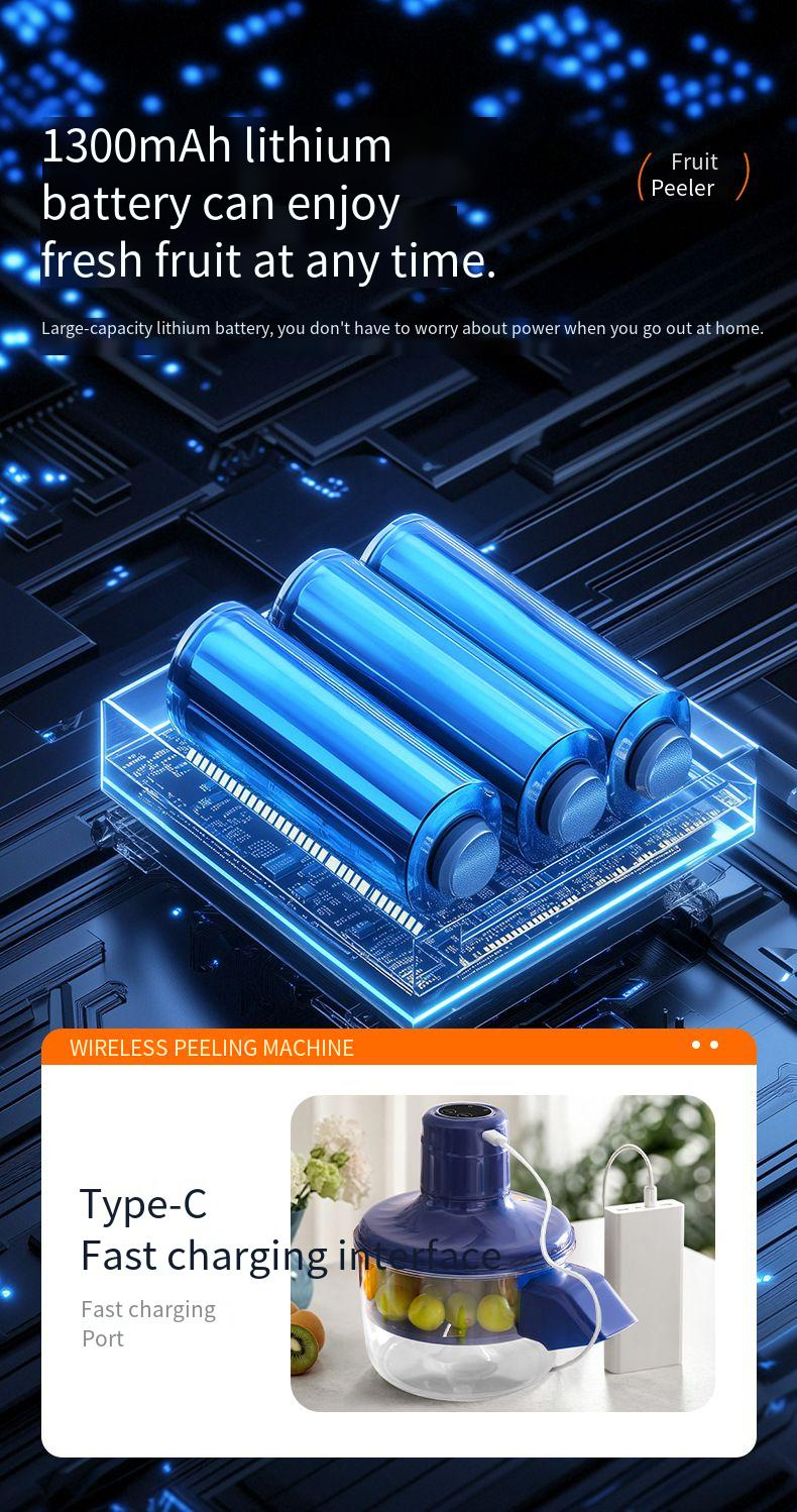 Pelador de uvas eléctrico automático para pelar frutas y verduras._voghion.com