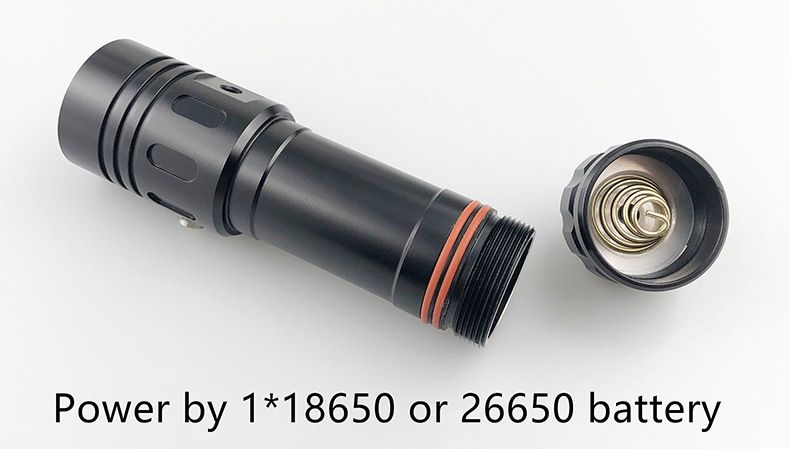 Torcia subacquea L2 con display di potenza in lega di alluminio, illuminazione subacquea L2, luce di riempimento subacquea L2_voghion.com