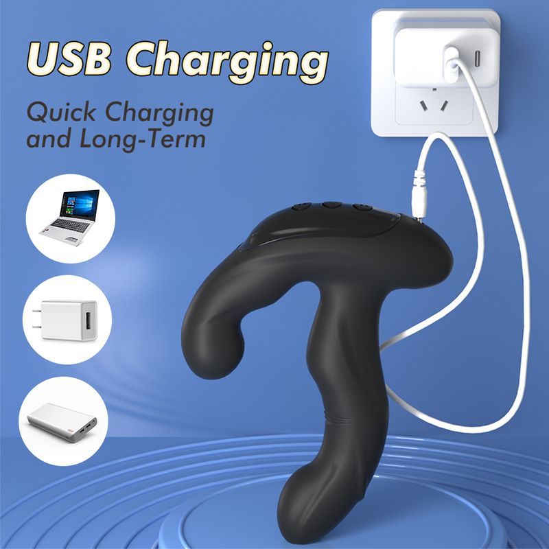 Massaggiatore prostatico vibratore maschile plug anale riscaldamento vibratore dito masturbatore ano giocattolo del sesso per donne uomini_voghion.com