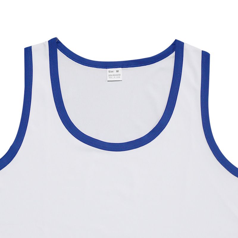 2024 New Trendy Straddle Sports Casual Men's Summer Bottom Multi Color Sweatshirt Tank Top_voghion.com