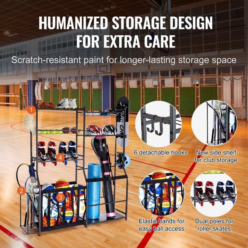 Supporto 2 Supporto in acciaio e organizer Attrezzatura per lo stoccaggio Sport Altro Carrello Sacca per palline da golf Garage Deposito per golf Rack per esterni_voghion.com