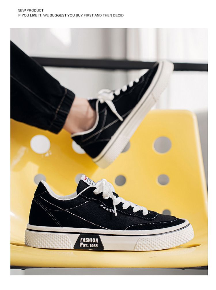Canvas für Herrenpaare, Frühjahr 2025, neue lässige, vielseitige Canvas-Schuhe, atmungsaktive, trendige und modische Jugendschuhe_voghion.com