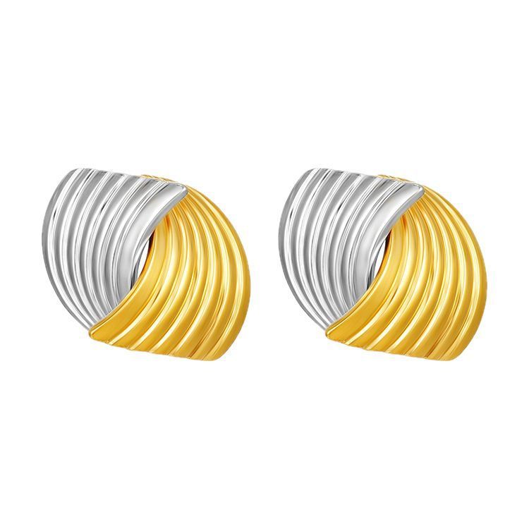 Orecchini pendenti leggeri multistrato versatili da donna placcati in oro alla moda in acciaio inossidabile con fornitura diretta transfrontaliera_voghion.com