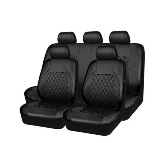 Car seat cover single line quilted bracket leather pu leather_voghion.com