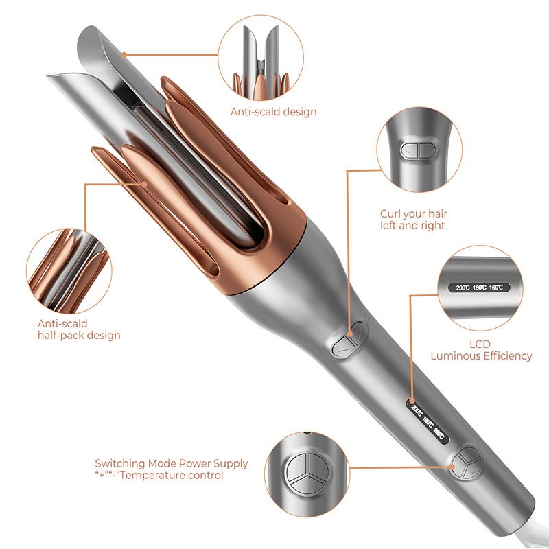 New Automatic Left And Right Iron For Home Use, Lazy Big Wave Constant Temperature Electric Heating Curling Magic Tool_voghion.com