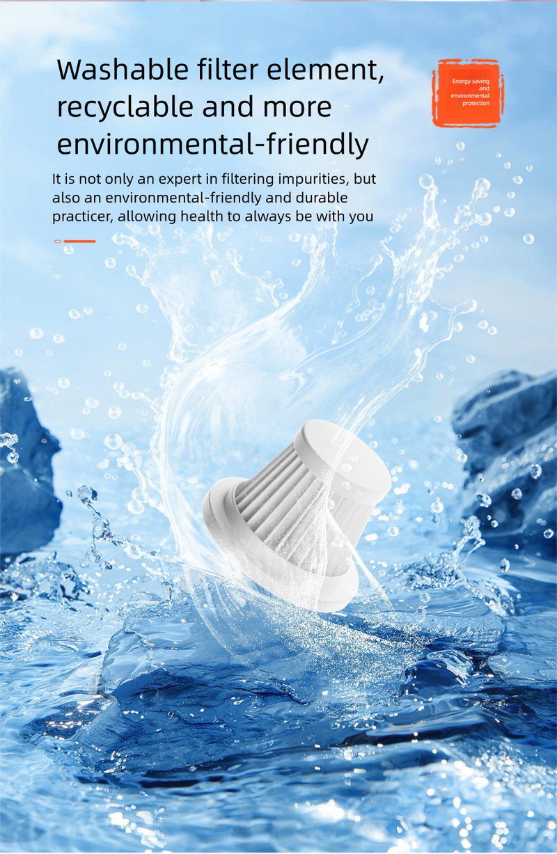 Wireless Car Vacuum Cleaner - Handheld Portable Small Powerful Suction For Auto Interior Household Use_voghion.com