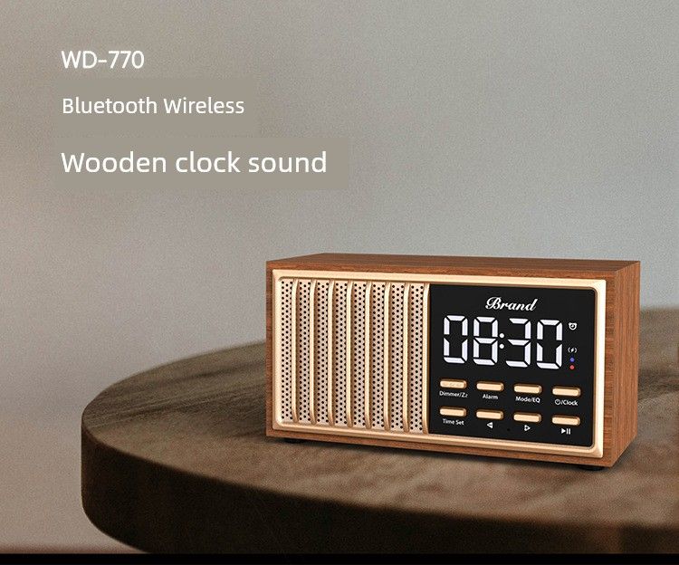 Retro trehøyttalere bass for hjemmet høyvolumantenne FM-radio multifunksjonell Bluetooth-høyttaler_voghion.com