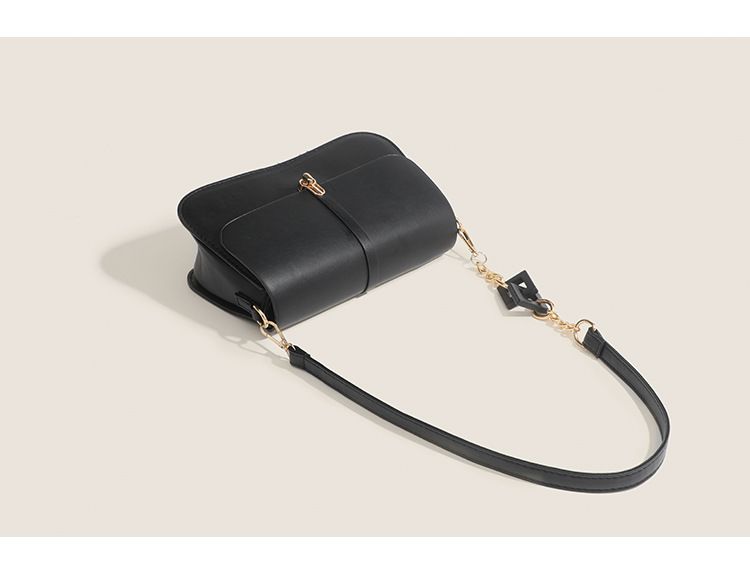 Satin 2024 Spring Summer New Korean Street Fashion Pillow Polyester Lock Women's Handbag Shoulder Bag_voghion.com