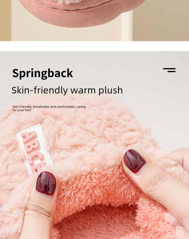 Online Promi Paar Herbst und Winter Baumwolle Hausschuhe Herren Indoor Home Warm Verdickt Confinement Outdoor Furry_voghion.com