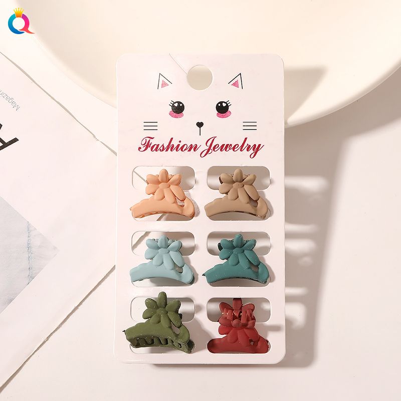 Fermaglio per capelli piccolo alla moda color caramella Morandi, confezione da sei, mini accessori per capelli_voghion.com