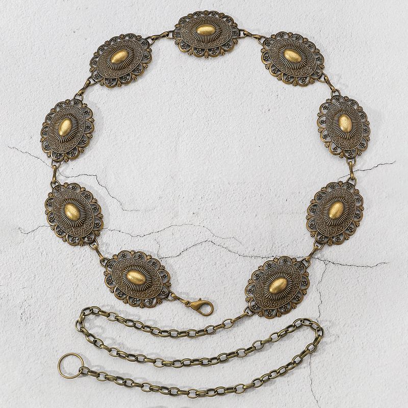 HOT European and American retro metal pattern Bohemian style women's versatile waist chain_voghion.com