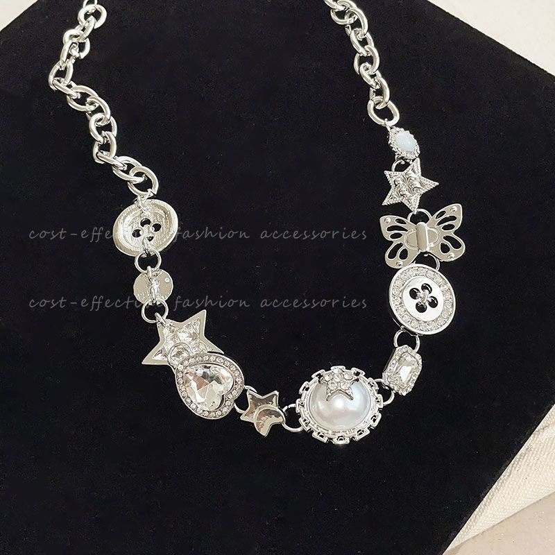 Y2k Stern Halsband Halskette Damen Trend Herbst und Winter 2023 neue Internet Promi Accessoires süße und coole Halskette im Hot Girl Style_voghion.com