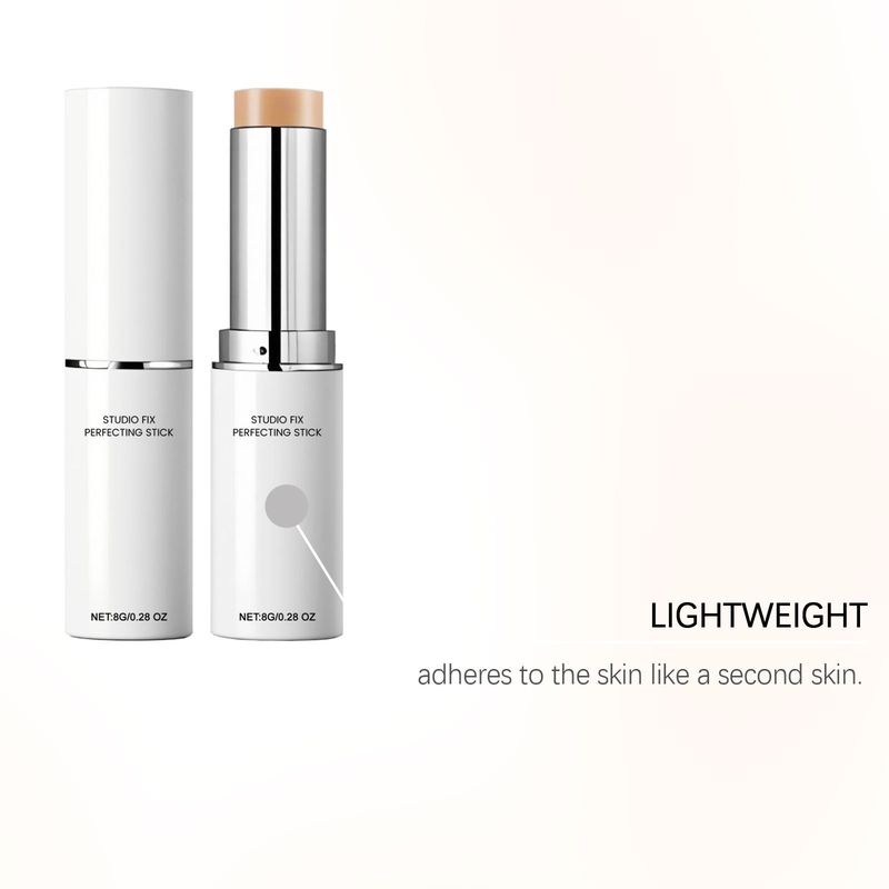 Elfenbeinweißer Concealer, täglich feuchtigkeitsspendend, klar, leicht, natürliches Finish, aufhellender Foundation-Stick_voghion.com