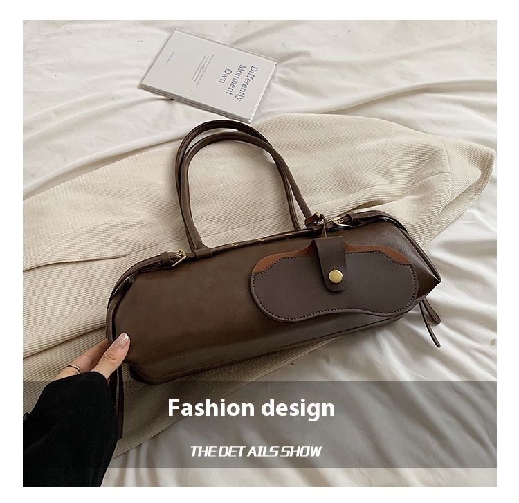 American Retro Niche Armpit Bag Women's 2025 New Trendy Pillow Bag Simple Large Capacity Handheld Commuting Bag_voghion.com