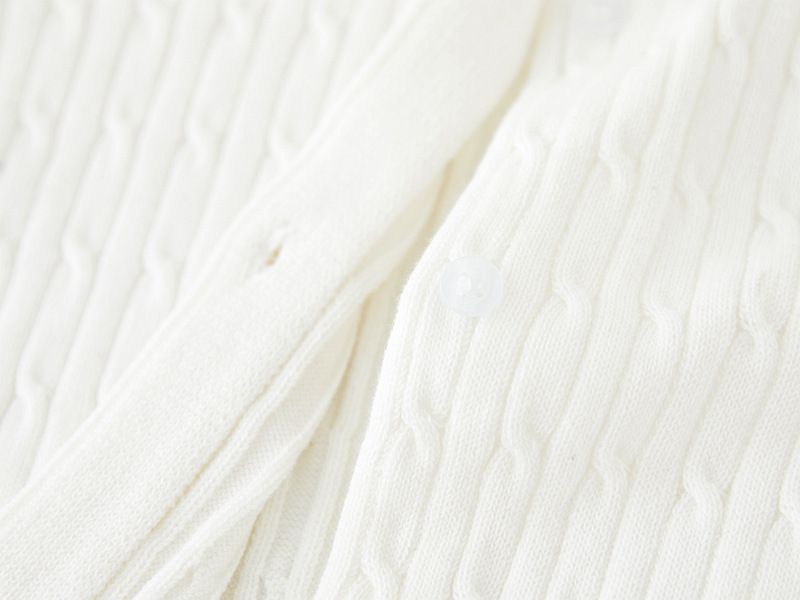 Cardigan lavorato a maglia per mamma e bambini, a maniche lunghe, con motivo a trecce, per bambini di taglia piccola e media (100-140 cm), in morbido cotone, con scollo rotondo e bottoni sul davanti (rosa, rosso)._voghion.com