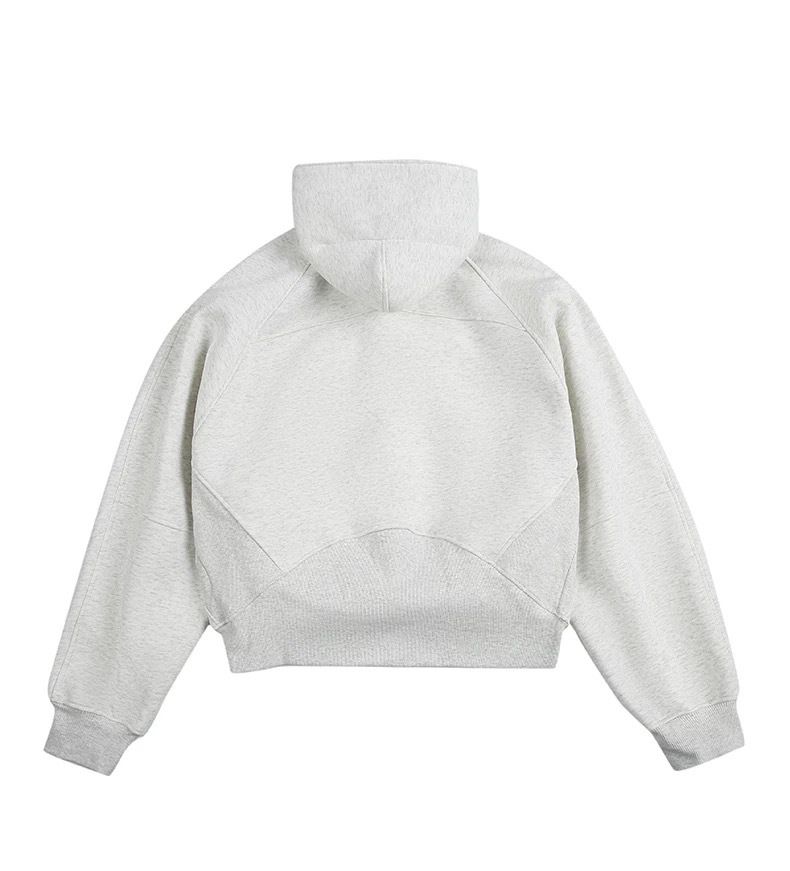 Vintage High Street Half Zip Kapuzenpullover - Oversized Streetwear Pullover mit Drop Shoulder Design für Fitnessstudio & Freizeitkleidung_voghion.com