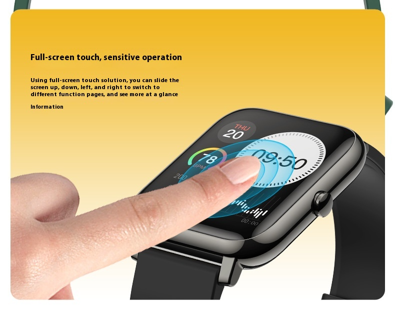 Orologio sportivo intelligente - Dotato di monitoraggio della frequenza cardiaca, impermeabile IP67, durata della batteria di 30 giorni (borsa da braccio gratuita)_voghion.com