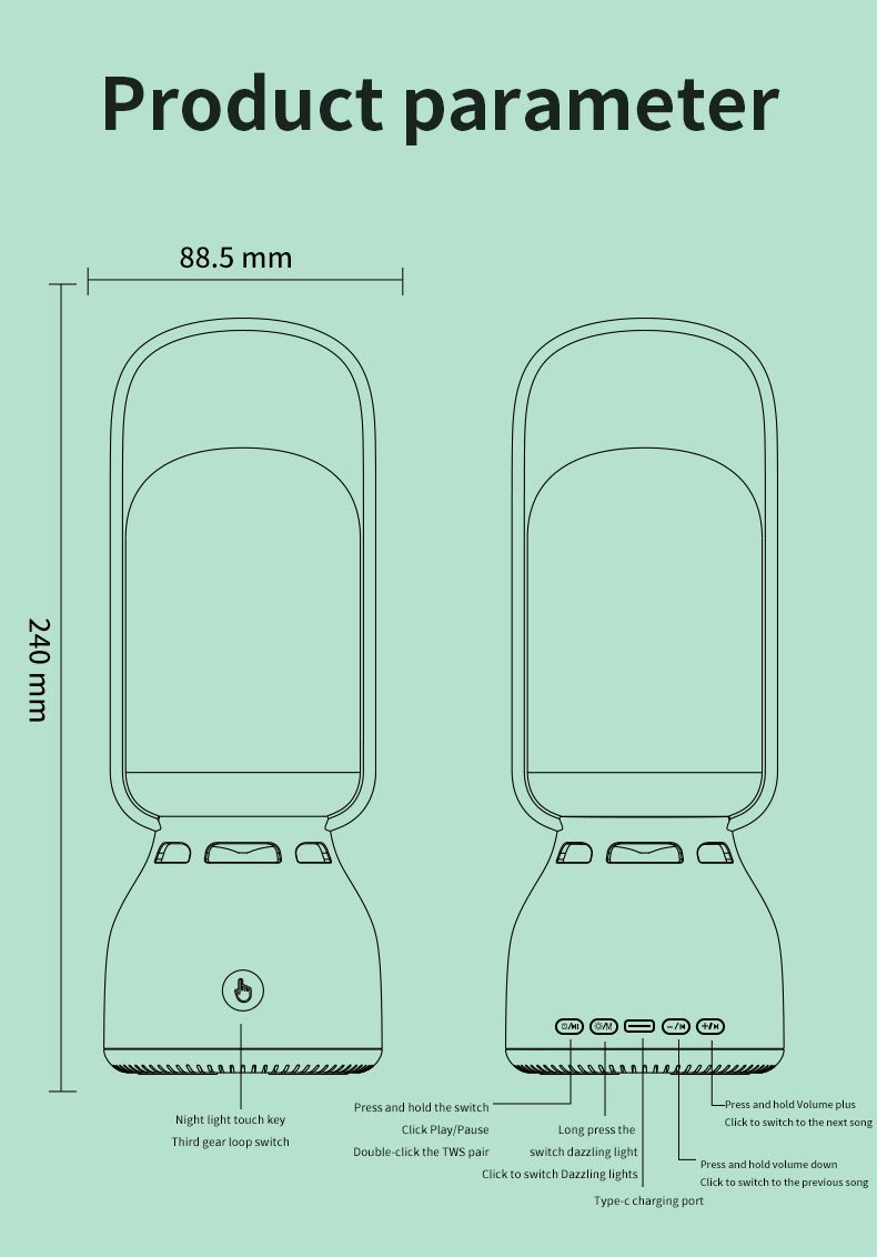Speaker With Integrated Portable Outdoor Home Karaoke Bluetooth Microphone Audio_voghion.com