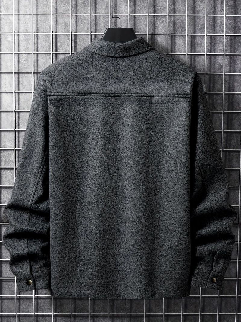 Giacca da lavoro in velluto a coste da uomo – Cappotto casual doppiopetto dalla vestibilità comoda con tasche multiple (S-XXL, 7 colori)_voghion.com