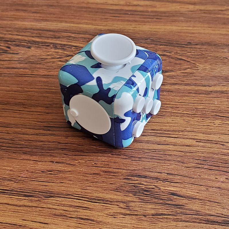 Stress Relief Toys 3.3CM Camouflage Decompression Dice Starry Sky Finger Vent Six Sided Magic Cube Button Decompression Small Cube Unlimited Toys_voghion.com