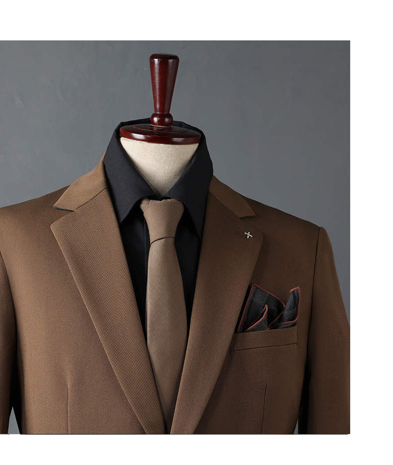 Ανδρικά ρούχα casual φόρεμα επαγγελματικό slim κοστούμι_voghion.com