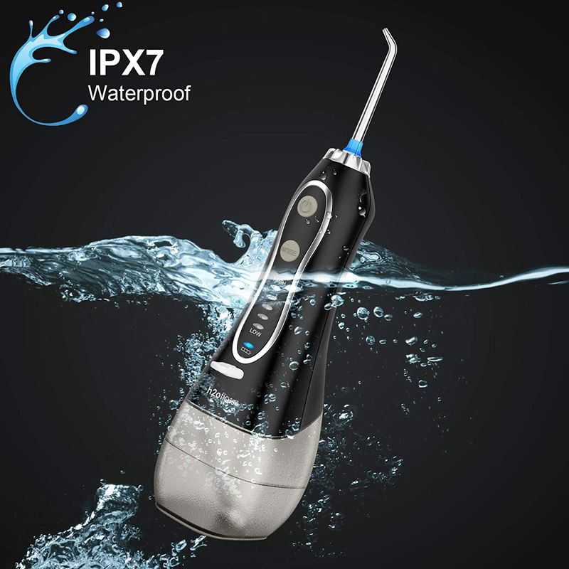 H20floss electric irrigation flosser cordless teeth cleaner oral water irrig_voghion.com