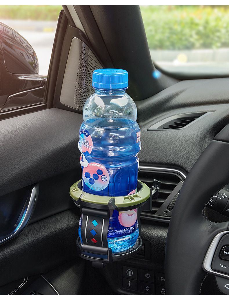 Porte-gobelet d'eau de voiture, sortie de climatisation de voiture, porte-gobelet de thé au lait, cendrier, support de fixation avec crochet_voghion.com