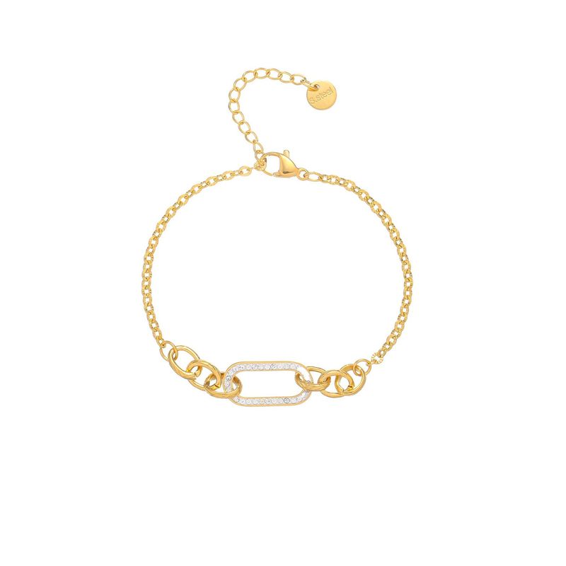 Damen-Armband mit eingelegtem Titan, konkavem Armreif, Handschmuck, Edelstahl, lichtecht, Ins-Textur, mehrfarbig passend_voghion.com