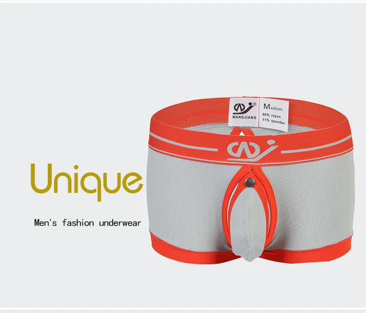 Briefs Panties Jiang Modal Boxer Shorts Men Sexy Open Back Underwear Male Remove Separate Pouches Bag Mens Un_voghion.com