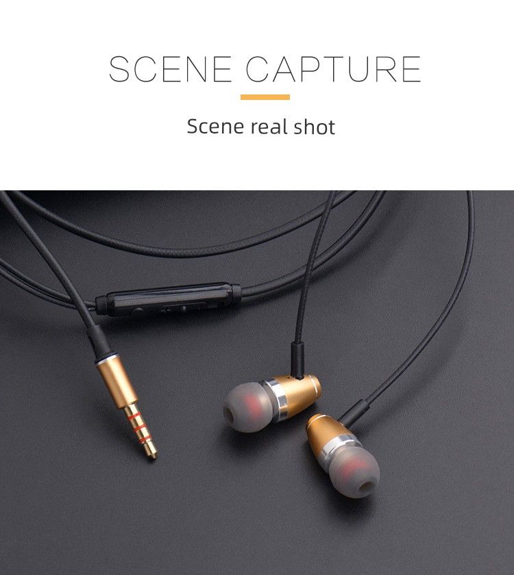 V1 Bakır Halka Kulak İçi Tam Yemek Subwoofer Müzik Lisening Android Akıllı Kontrol Ses Kulaklık Wih Mic Kablolu_voghion.com