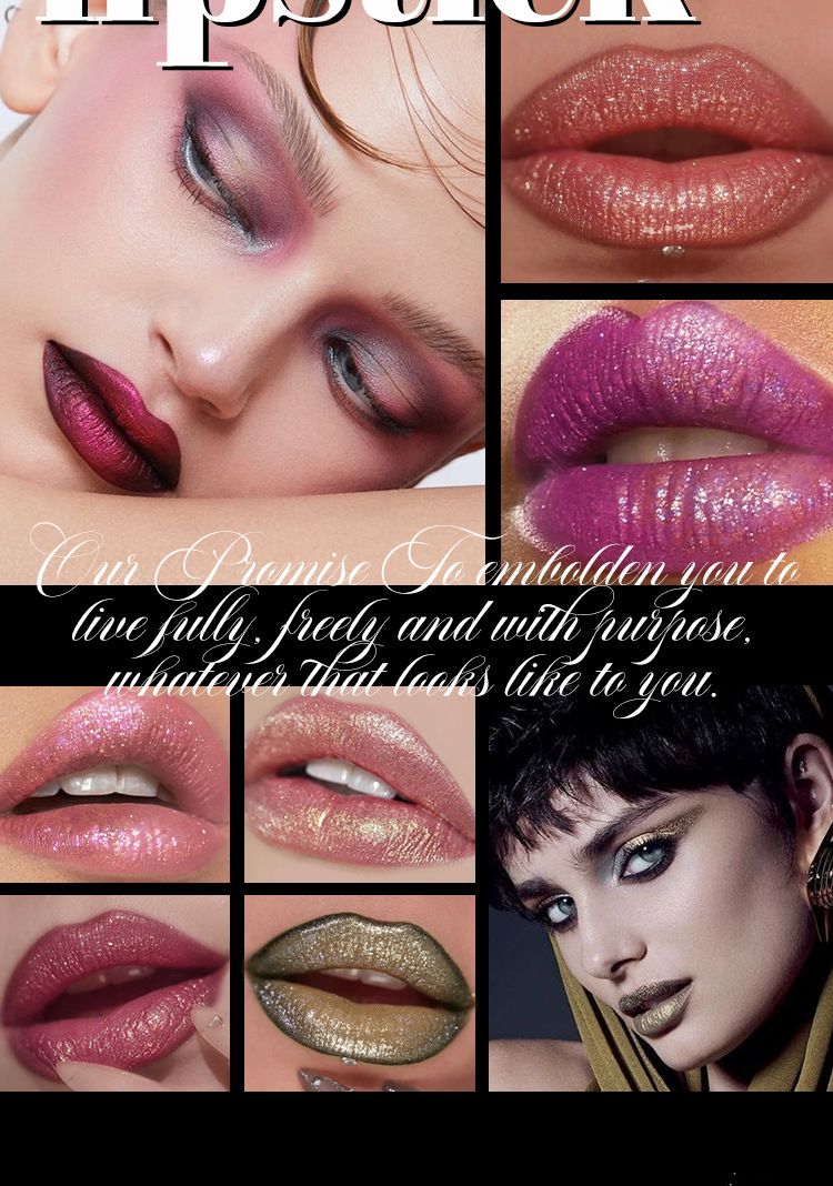MLSMILE Flash Lipstick Is Easy To Color And Not Easy To Stick To The Cup. European And American Metallic Diamond Lipstick Lipstick_voghion.com