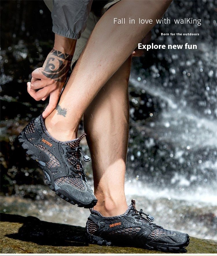 Summer Breathable Fishing Non-Slip Wading For Men, Hiking Outdoor Quick-Dry Stream Shoes_voghion.com