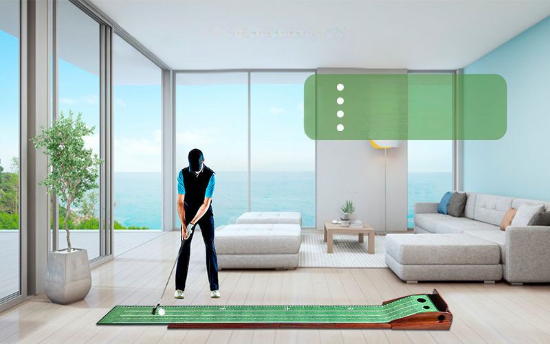 GP Putting Practice Device Indoor Mini Golf Set Adult Children Optional Clubs_voghion.com