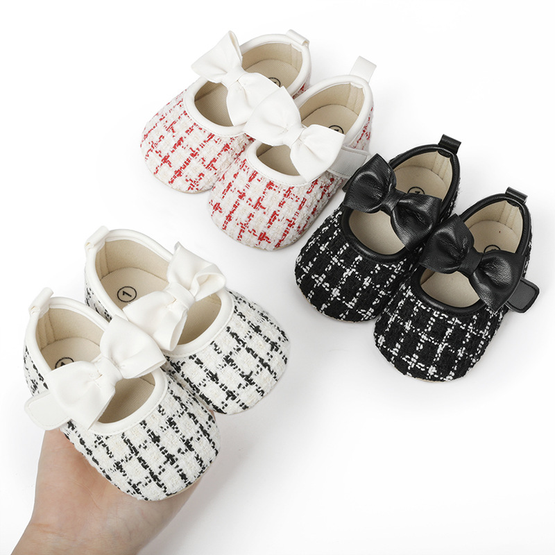 Frühling und Herbst Low Top dicke Sohlen Babyschuhe für Mädchen Babyschuhe weiße rutschfeste Prinzessin Wanderschuhe_voghion.com