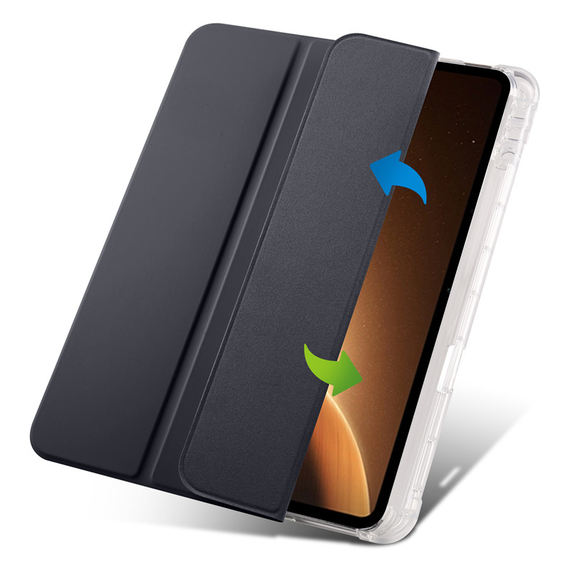 Tablet Coque For OPPO Pad 2 Case 11.61 inch PU Leather Tri Fold Caqa For One Plus Pad 11.61 Cover With Pencil Holder Shell + Pen_voghion.com