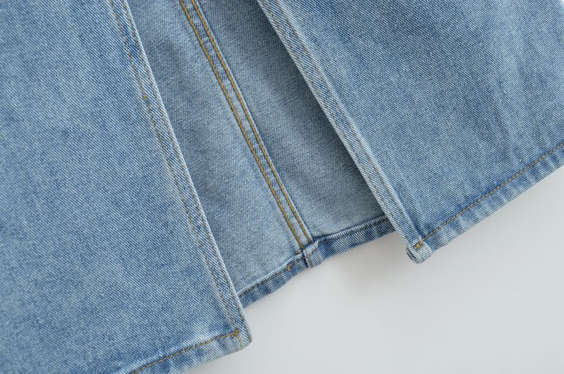 Jeansrock mit Schlitz vorne für Damen, neuer Retro-Hot-Girl-Stil, hohe Taille, schmaler, hüftgewickelter Midirock_voghion.com