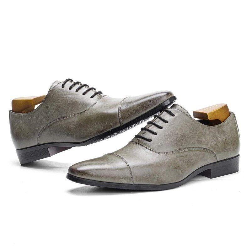 European Oxford Men's Business Classic British Leather Polished Formal Shoes_voghion.com