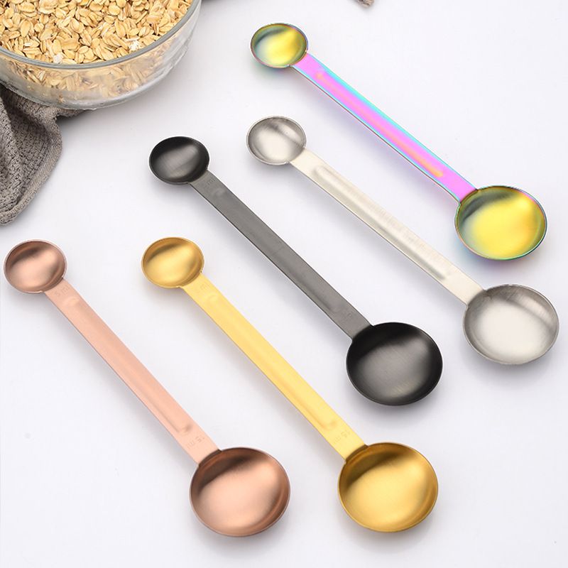 Tazza e set in acciaio inossidabile con bilancia, utensile da forno, cucchiaio per condire, cucchiaio dosatore per caffè_voghion.com