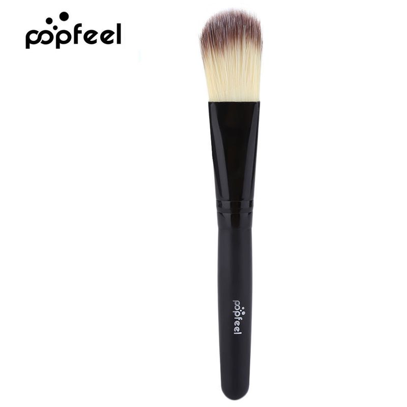 Einzelner Rougepinsel, ultrafeine Wolle, Make-up-Pinsel mit kurzem Griff, kleiner loser Puder, Foundation-Universalpinsel_voghion.com