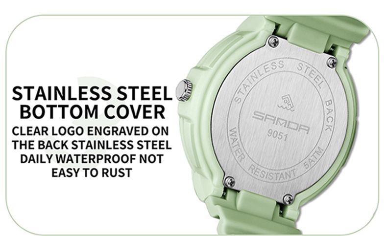 Classic Unisex Waterproof Quartz Watch For Kids - Lightweight, Durable, Stylish Design With 50M Water Resistance, Japanese Movement, And Soft TPU Band_voghion.com