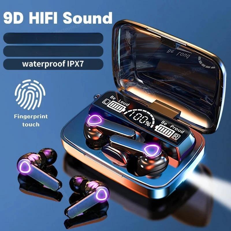 Wireless Headset TWS Sport Earphone Intelligent Touch Control Wireless Headphones Waterproof LED Display With Microphone_voghion.com