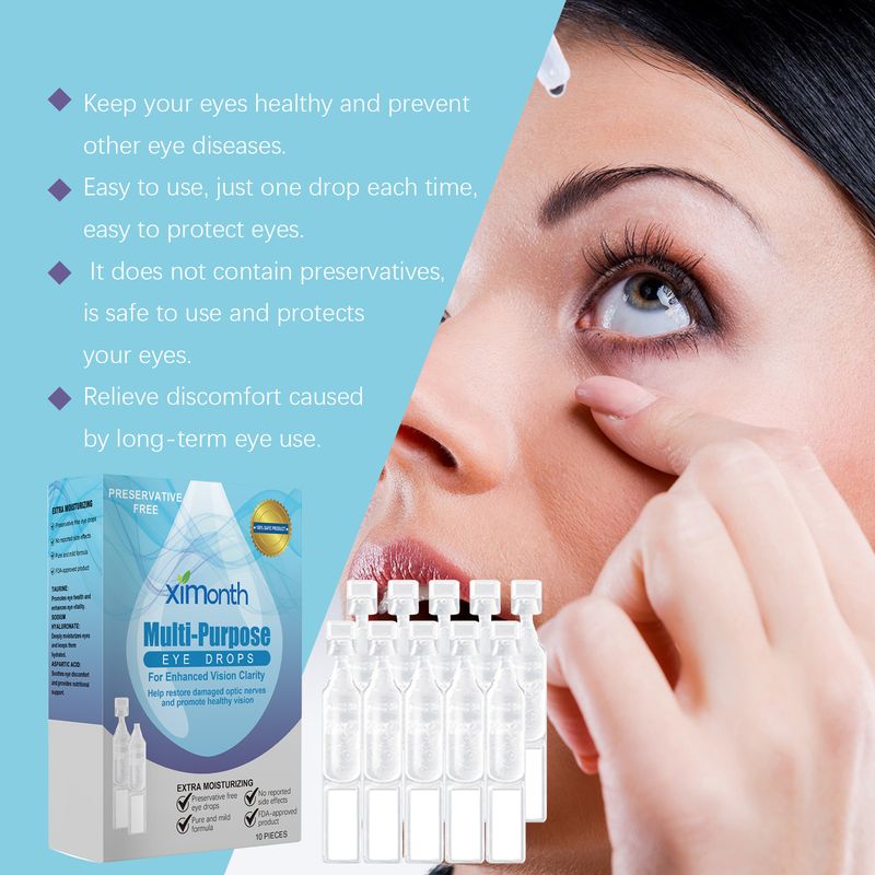 Ximonth Eye Drops Relieve Eye Fatigue Maintain Eye Comfort Vision Health Gentle Eye Care_voghion.com