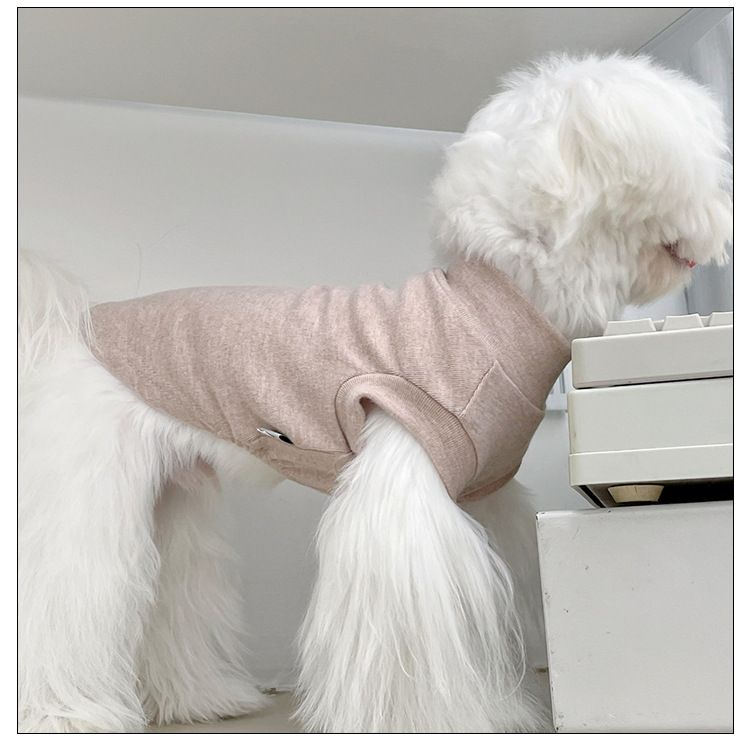 Sleeveless bottoming shirt pet puppy clothes Teddy small dog than Bear Cat home autumn and winter wholesale spring and summer_voghion.com