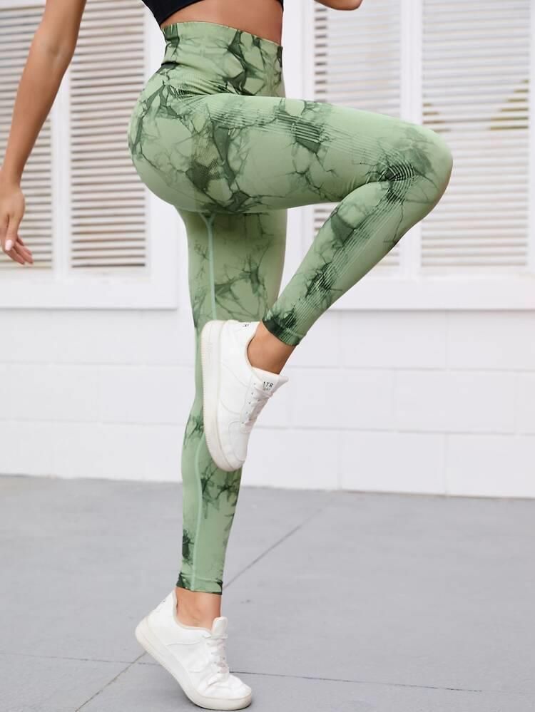 Colanți sport fără sudură pentru femei, vopsiți pe abdomen, talie înaltă, yoga, fitness, pantaloni de alergare, ciclism, respirabili, sport, colanți, antrenament, îmbrăcăminte de sală_voghion.com