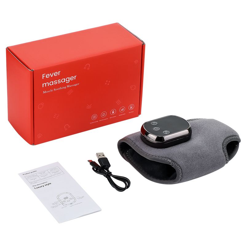 Massaggiatore elettrico per piedi con massaggio riscaldante, supporto per caviglia, terapia del calore a 5 livelli, vibrazione a 3 livelli_voghion.com