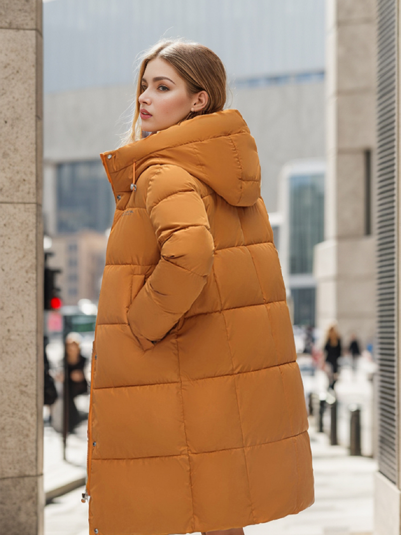 Warme Winterjacke für Damen, mit Baumwolle gefütterte Jacke, lange, warme Jacke mit Baumwollfutter, Übergröße, Kapuzenmantel_voghion.com